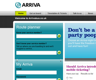 Arriva bus - Homepage